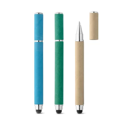 Papyrus – Stylo bille en papier kraft et ABS avec pointe tactile