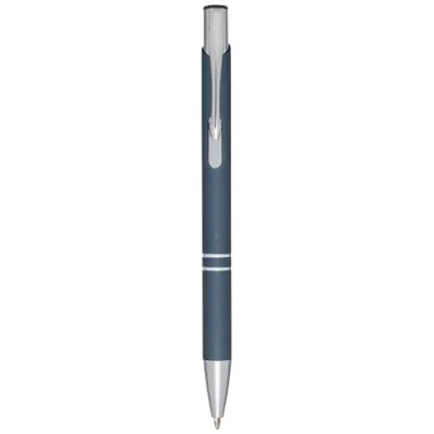 Stylo bille rétractable doux au toucher Moneta (encre noire)
