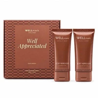 Coffret cadeau Wellmark Quite Rebellion comprenant un savon pour les mains de 70 ml et une lotion pour les mains de 70 ml