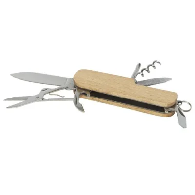 Couteau de poche Richard en bois à 7 fonctions