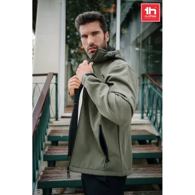 THC Zagreb – Veste softshell pour homme en polyester et élasthanne