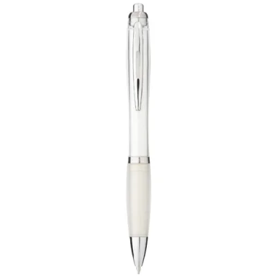Stylo bille avec corps et grip colorés Nash (encre bleue)