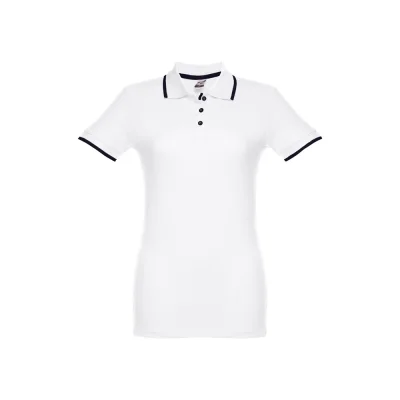 THC Rome Women WH – Polo bicolore en coton pour femme