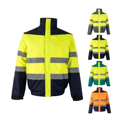 VL Jupiter Large – Veste rembourrée bicolore (180g/m²) en polyester (100%), avec finition PU