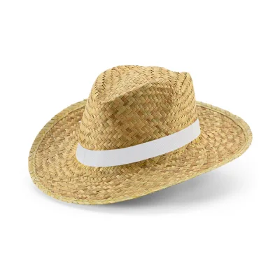 Jean Rib – Chapeau de paille naturelle avec élastique sublimé