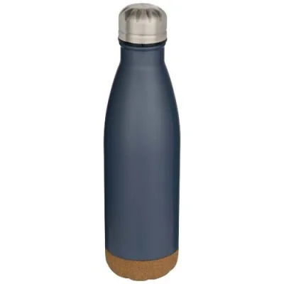 Bouteille d’eau Cove de 500 ml en acier inoxydable isolée sous vide et à double paroi avec détails en liège