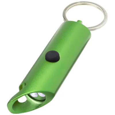 Lumière LED IPX Flare en aluminium recyclé et ouvre-bouteille avec porte-clés