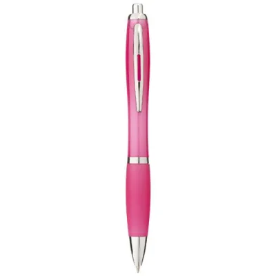 Stylo bille avec corps et grip colorés Nash (encre bleue)