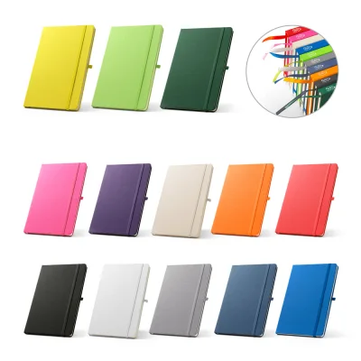 Anne – Cahier A5 en polyester recyclé (100% rPET) avec pages lignées