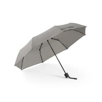 Aiden – Parapluie 21" en polyester recyclé (100% rPET) pongé 190T, pliable en 3 parties