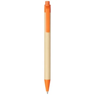 Stylo bille en carton recyclé et plastique de maïs Berk (encre noire)