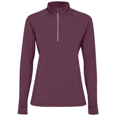 Sweatshirt de 200 g/m² Estambul à manches longues et demi-zip pour femme