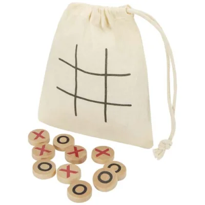 Jeu de morpion Whorl en bois