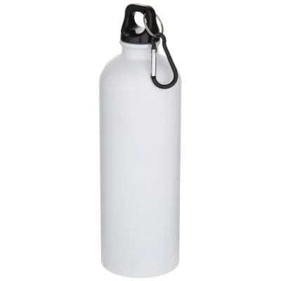 Bouteille d’eau Oregon de 750 ml en acier inoxydable à simple paroi certifiée RCS, recyclé mat avec mousqueton