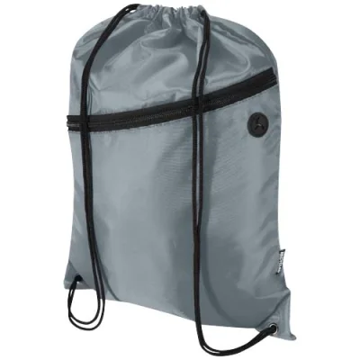 Sac à cordon Oriole en RPET avec poche avant zippée, 5 L