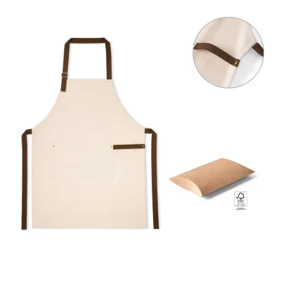 Holm – Tablier en toile 100% coton (320 g/m²) avec détails en métal
