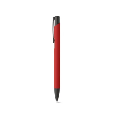 Poppins – Stylo en aluminium avec finition en caoutchouc