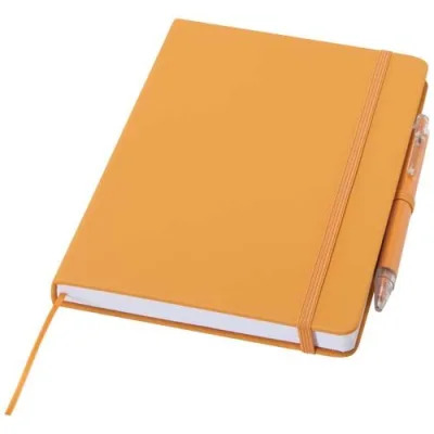 Ensemble comprenant un cahier en papier recyclé Spectrum A5 et un stylo à bille