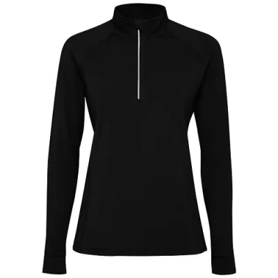 Sweatshirt de 200 g/m² Estambul à manches longues et demi-zip pour femme