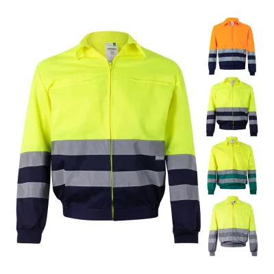 VL Neptune – Veste en sergé bicolore (210g/m²) en polyester (80%) et coton (20%)