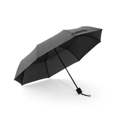 Aiden – Parapluie 21" en polyester recyclé (100% rPET) pongé 190T, pliable en 3 parties