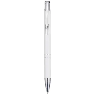 Stylo bille en aluminium recyclé Moneta (encre bleue)