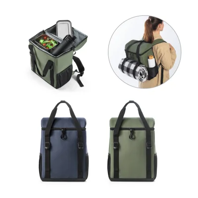 Roma L – Sac à dos isotherme rembourré en polyester recyclé 600D ripstop 16 L