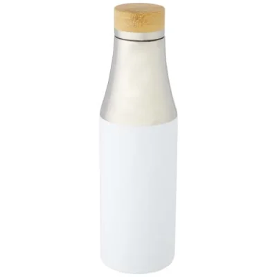 Bouteille Hulan de 540 ml en acier inoxydable avec cuivre et isolation par le vide avec couvercle en bambou