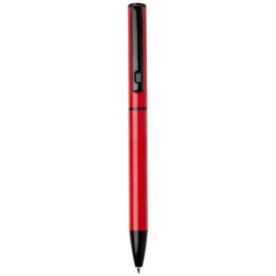 Stylo à bille à ressort en aluminium recyclé Verton avec capuchon (encre bleue)