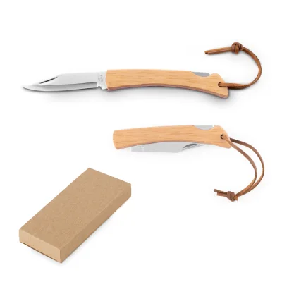 Ranger – Rasoir avec lame en acier inoxydable et manche en bambou