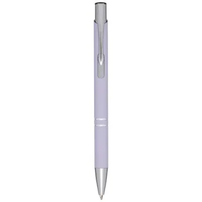 Stylo bille rétractable doux au toucher Moneta (encre noire)