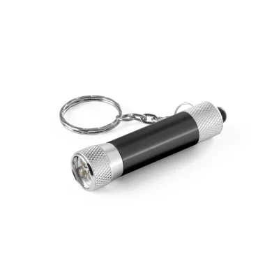 Re-Lergan – Porte-clés en aluminium (92 % recyclé) avec lampe de poche LED à 3 lumières
