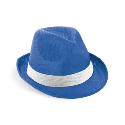 Manolo Poli – Chapeau en PP avec ruban en polyester blanc