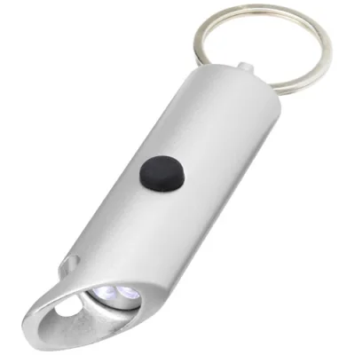 Lumière LED IPX Flare en aluminium recyclé et ouvre-bouteille avec porte-clés