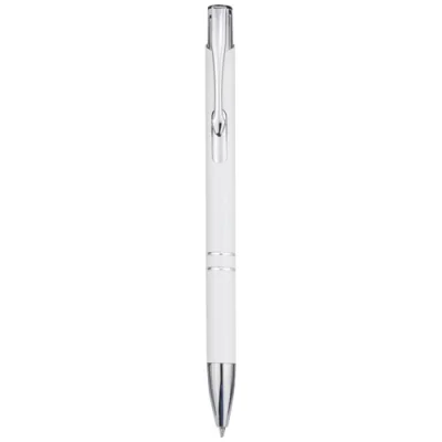 Stylo bille rétractable en aluminium Moneta (encre bleue)
