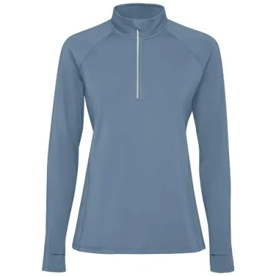 Sweatshirt de 200 g/m² Estambul à manches longues et demi-zip pour femme