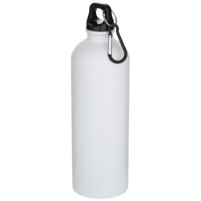 Bouteille d’eau Oregon de 750 ml en acier inoxydable à simple paroi certifiée RCS, recyclé mat avec mousqueton