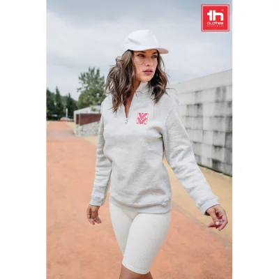 THC Budapest – Sweat-shirt col zippé unisexe