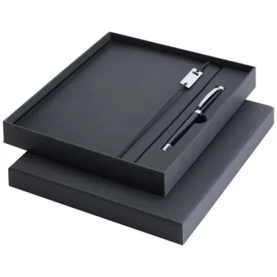 Ensemble carnet à couverture rigide A5 et stylo roller Legato Elegance