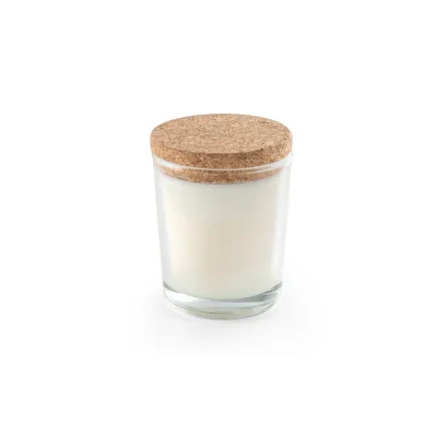 Zen 80 – Bougie aromatique dans une coupelle en verre avec un couvercle en liège 80 g