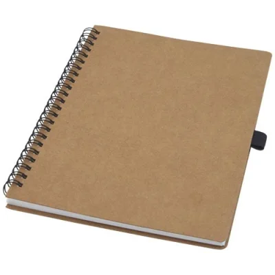 Carnet Cobble A5 à spirales en carton recyclé avec papier de pierre