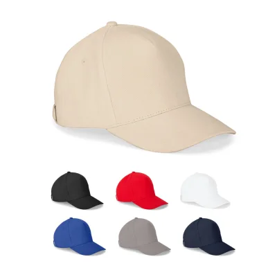 Ashton – Casquette 100 % coton (260 g/m²) à 5 panneaux