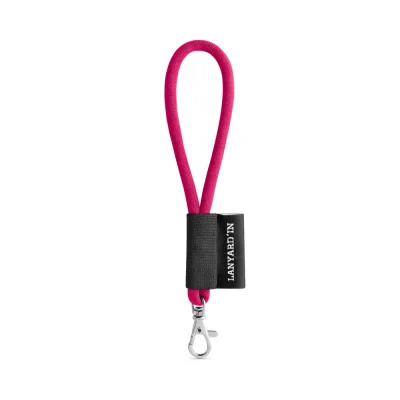 SET Lanyard TUBE Short (Ø 7 mm) avec mousqueton à doigt de 9 mm