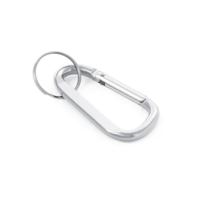 Matthew – Mousqueton en aluminium avec anneau porte-clé