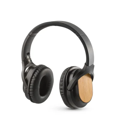 Gould – Casque sans fil pliable avec autonomie de 4 heures en bambou et ABS