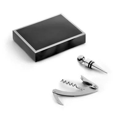 Barrel – Set à vin en zinc et acier inoxydable