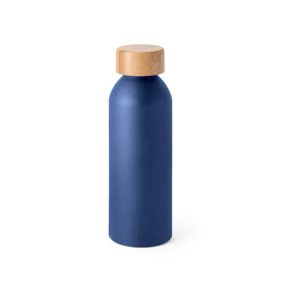 Queta – Bouteille 550mL en aluminium avec bouchon en bambou