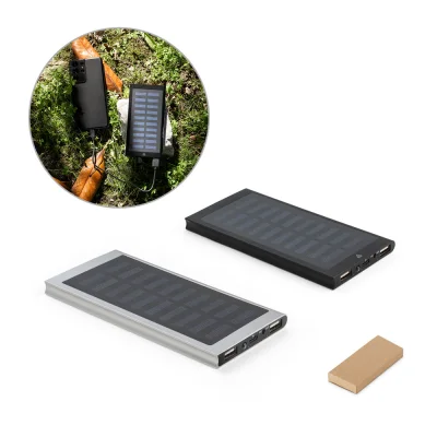 Clerk – Batterie nomade de 8 000 mAh avec panneau solaire en aluminium 100 % recyclé