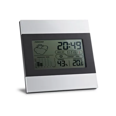 Dene – Station météo de bureau avec écran LCD en aluminium et ABS