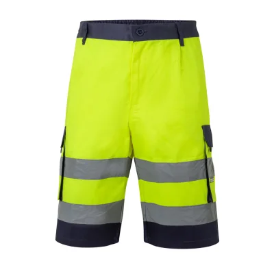 VL Hades – Bermuda bicolore multi-poches (210g/m²), en coton (20%) et polyester (80%)
